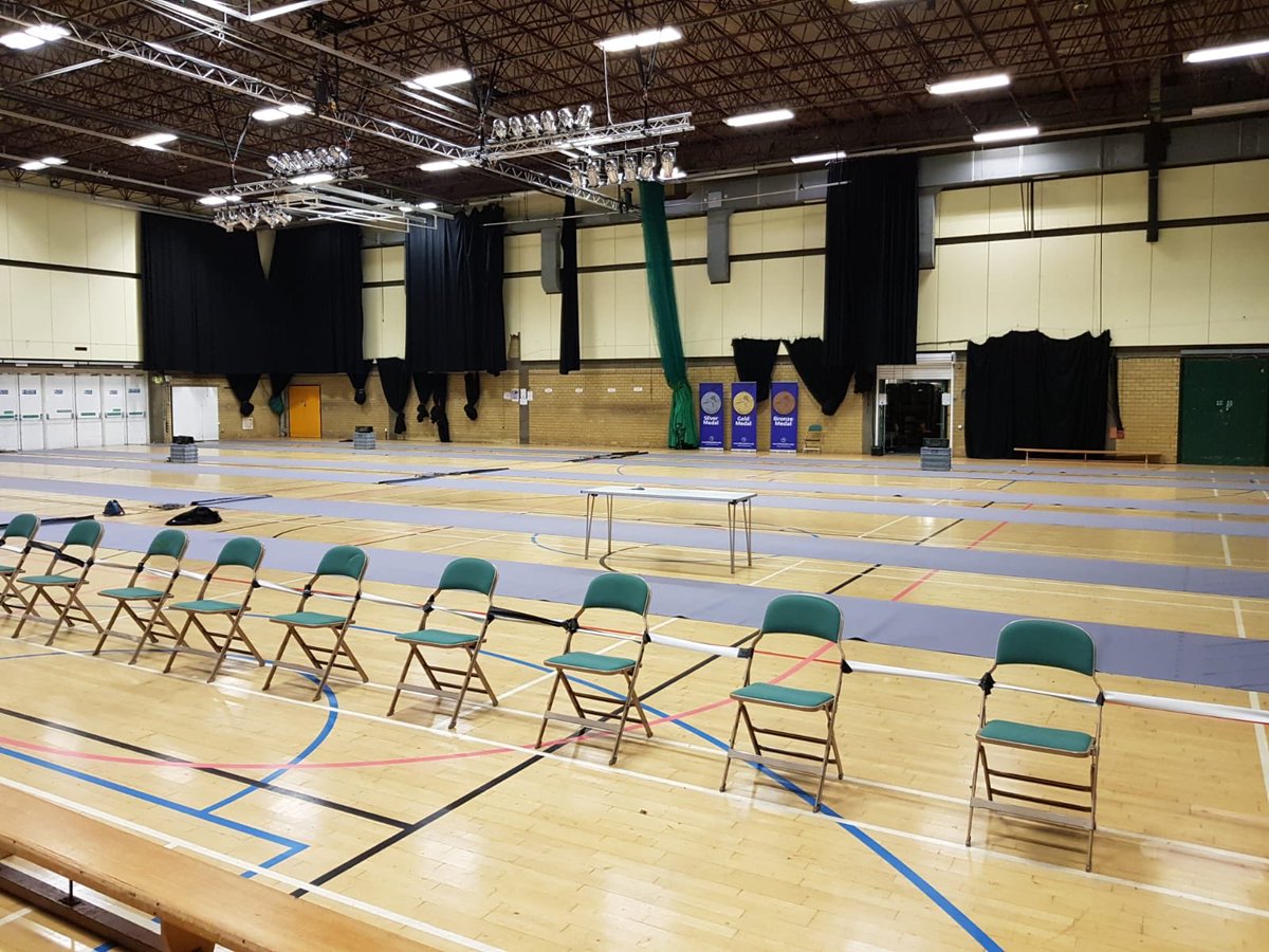 Day 2 of the Eastern Region Youth Championships . Good luck to our region’s Epeeists and Sabreurs today. 

For everyone attending today, take a look at our kit sale , refreshments area. Also. Don’t forget to buy a raffle ticket!

#ERJuniorChamps2020