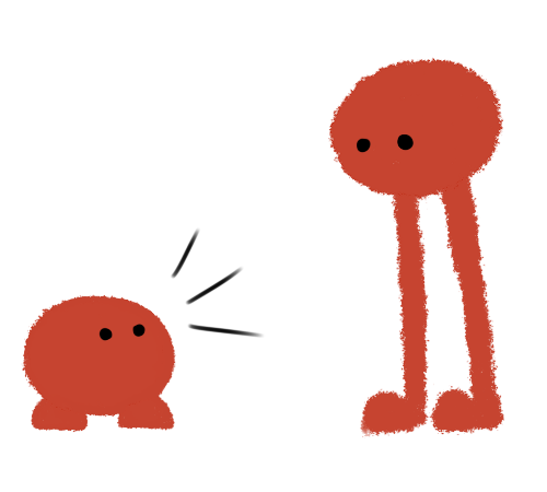 smittz_'s tweet photo. foppy from mother 3 meeting pikuniku from pikuniku https://t.co/COa1qji5U5