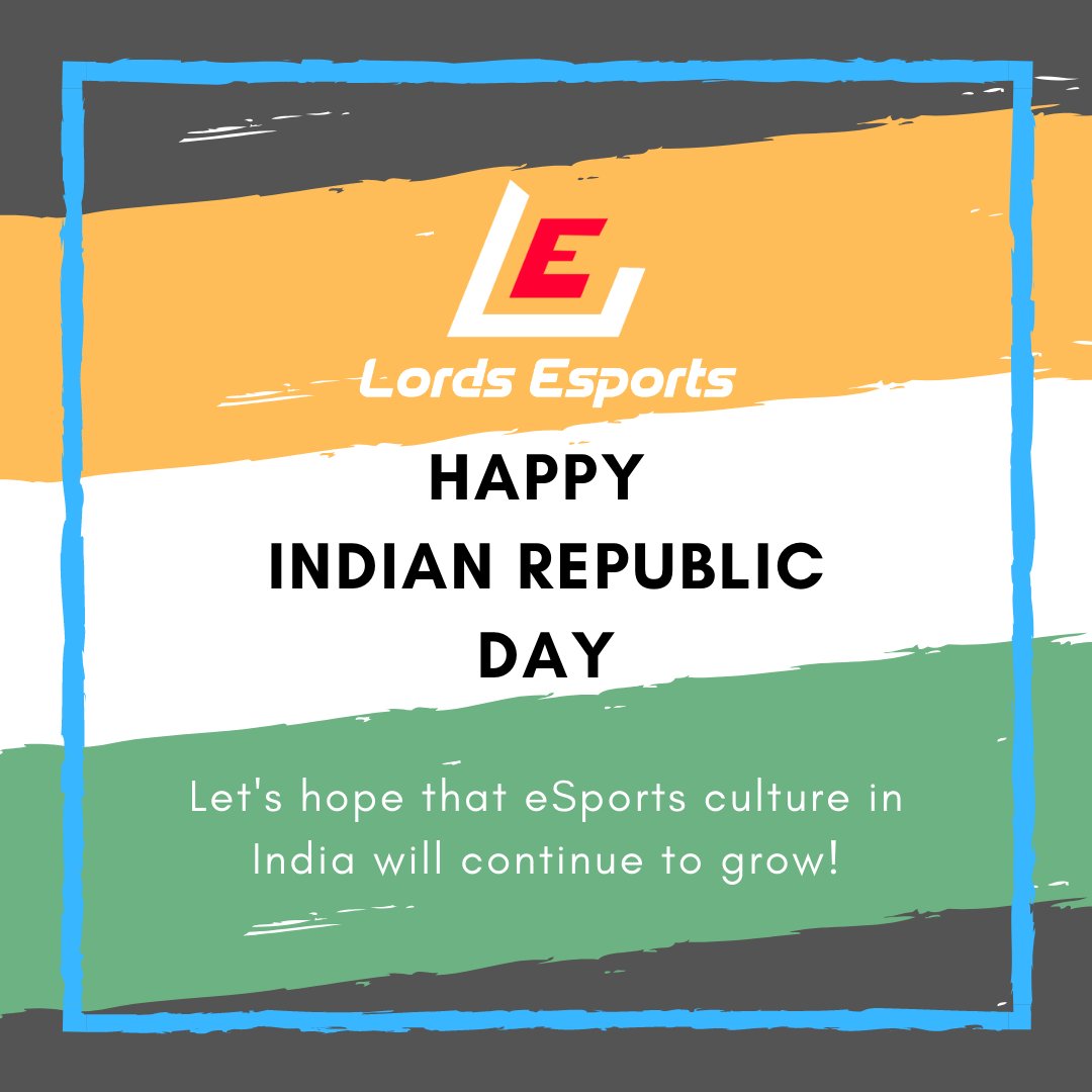 IndusEsports's tweet photo. Jai Hind! 
#RepublicDay2020 #RepublicDayIndia https://t.co/q92brbedKA