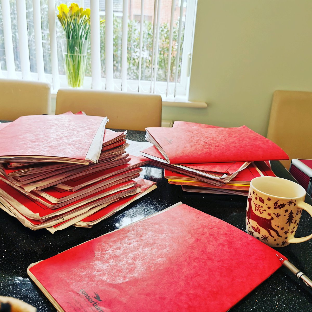 MumDiabetic's tweet photo. Sundays are so rock and roll.
#teacherlife #marking #English #keystage2 #thisisonlyhalfofit #whydoiplansomuchwritinginthesameweek #argh https://t.co/Ld8m3KKMt0