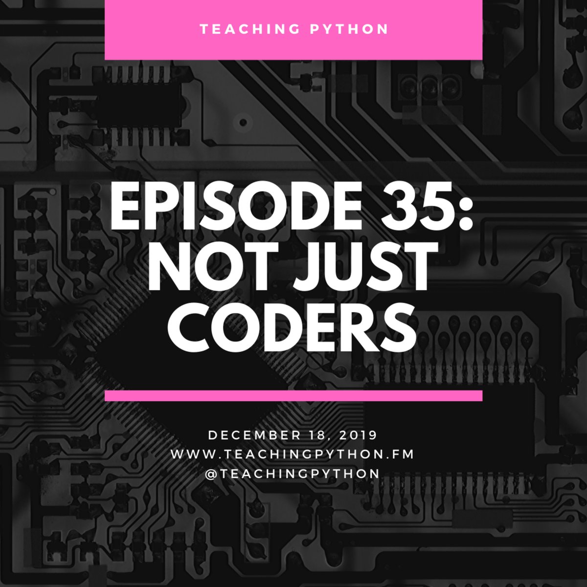runastowin's tweet image. Episode 35: Not Just Coders #teachingPython 
podplayer.net/?id=90290879 via @PodcastAddict