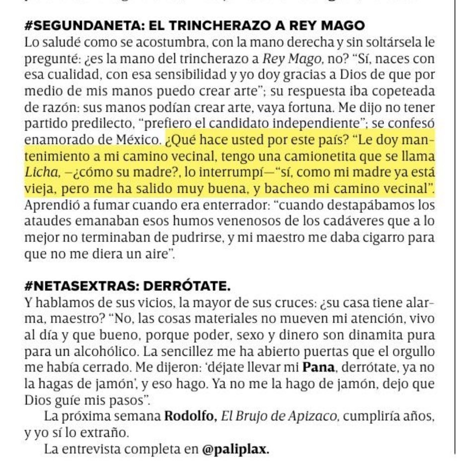 paliplax's tweet photo. Hoy en @adrenalina de @Excelsior escribo #SAQUEDENETA un recuerdo para Rodolfo.

#PrimeraNETA:La enfermería.📹💉
#SegundaNETA: El trincherazo a "rey mago". 💃🏽🐂
#NETASextras: Derrótate 😪🆘 https://t.co/L8fqyRY50X