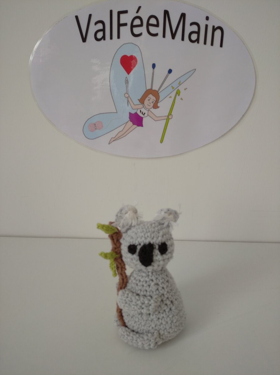 val_t1305's tweet photo. Ma #création du dimanche au #crochet #amigurumi je suis #koala https://t.co/dVegxAr3JD
