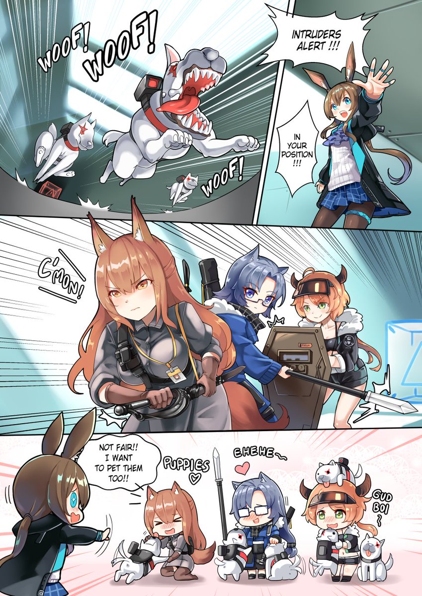Arknights EN comics (official)
Ep1. Dog lovers ??
Read it first on Instagram. Already have 2 ep.
[ JP ver。近日公開 ]
https://t.co/G2rlRUwsUc
#Arknights #明日方舟 #アークナイツ 