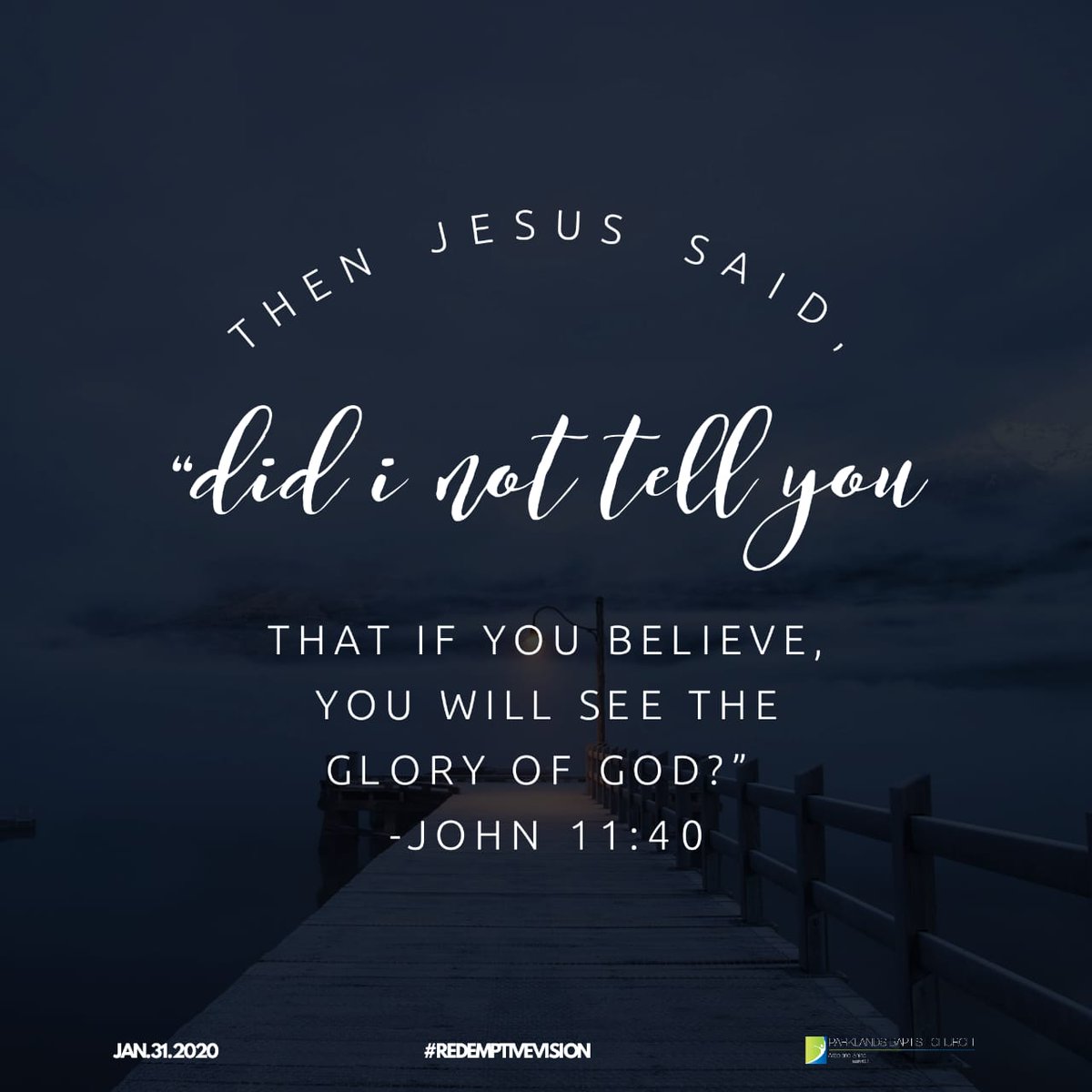 ParkieBaptist's tweet photo. Verse of the day.
#RedemptiveVision https://t.co/Ag4uq21Ppx