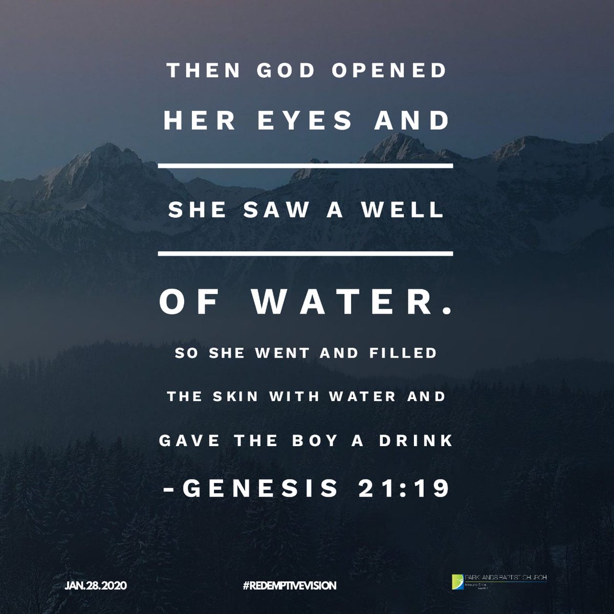 ParkieBaptist's tweet photo. Verse of the day.
#RedemptiveVision https://t.co/p4zh6IUdxJ