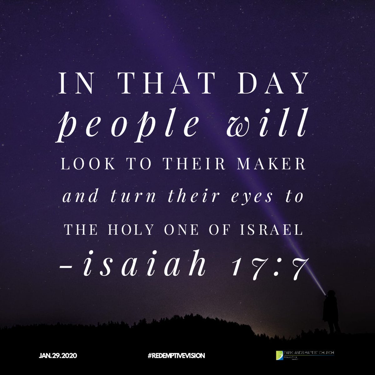 ParkieBaptist's tweet photo. Verse of the day.
#RedemptiveVision https://t.co/5JLe8ylsV7