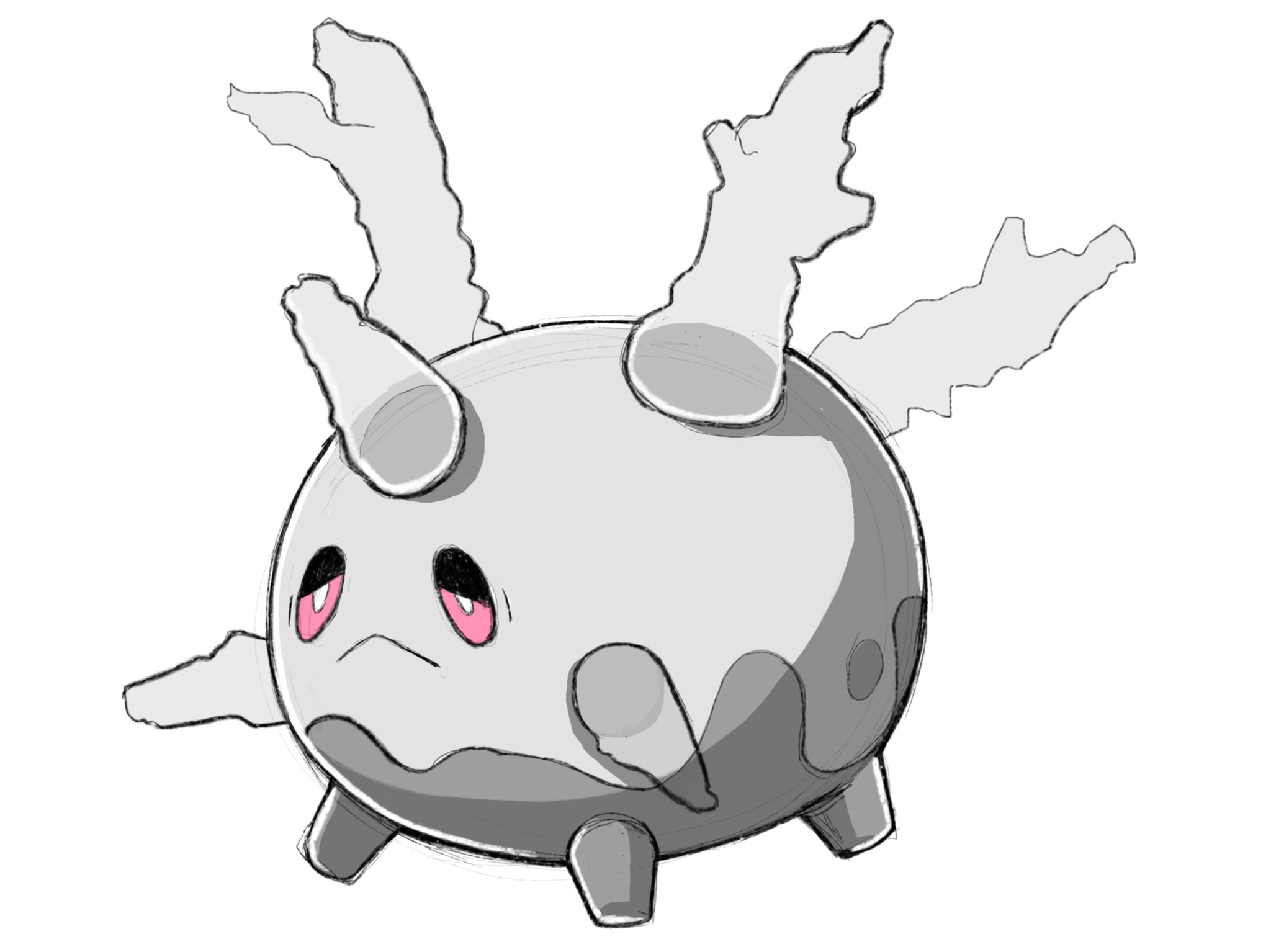 Twitter 上的 Naau アレキサンダー ガラルサニーゴ描きました 硬いから嫌い ポケモン剣盾 ポケモンイラスト ガラルサニーゴ T Co Kb6gtzjynf Twitter