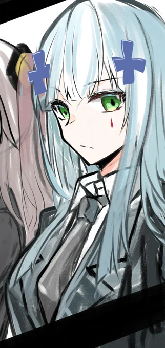 ちょっと45姉は描き直すので、416のラフだけ 