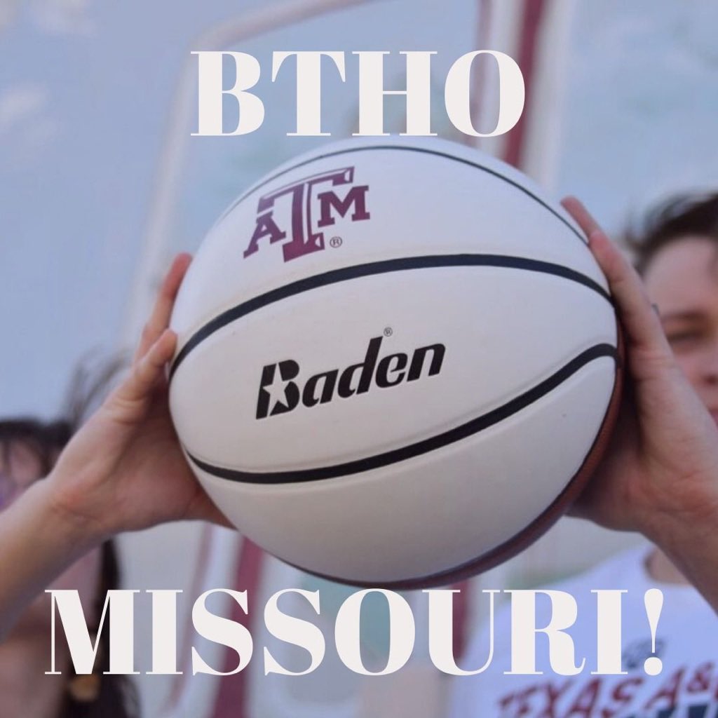 AggieOutfitters's tweet photo. Pass it back Ags...BTHO MISSOURI! You don’t want to miss out on this slam dunk Aggie Basketball Giveaway! The winner gets an Aggie Basketball t-shirt AND a basketball! Tip off is at 3 pm! 
To enter: 
1. follow us
2. like this post
3. Retweet https://t.co/fIQO4jA9f5
