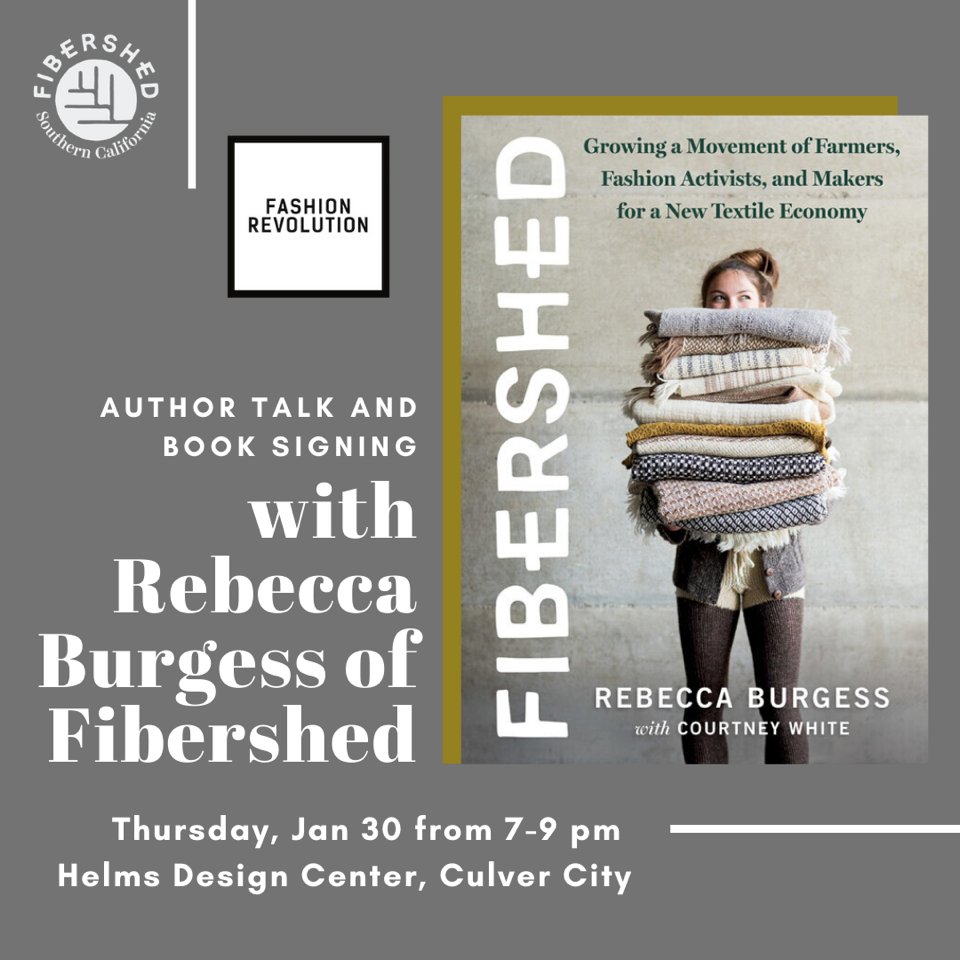 Fash_RevUSA's tweet photo. Hear from @Fibershed's Rebecca Burgess this coming Thursday in #LA! Don't miss out: https://t.co/MIP6qt6VJz https://t.co/kwQdwzEaeF