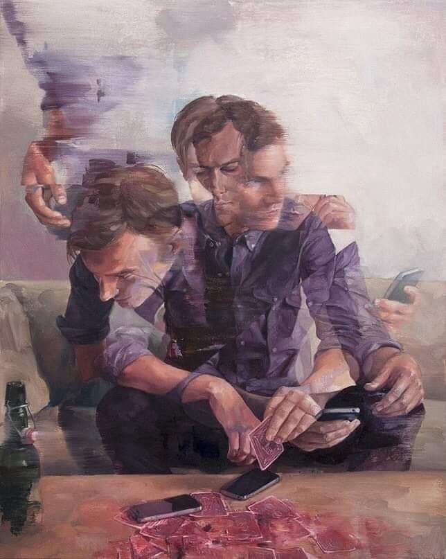 ماذا تختار عنوان لهذه اللوحة؟
"اختبار نفسي"🌹