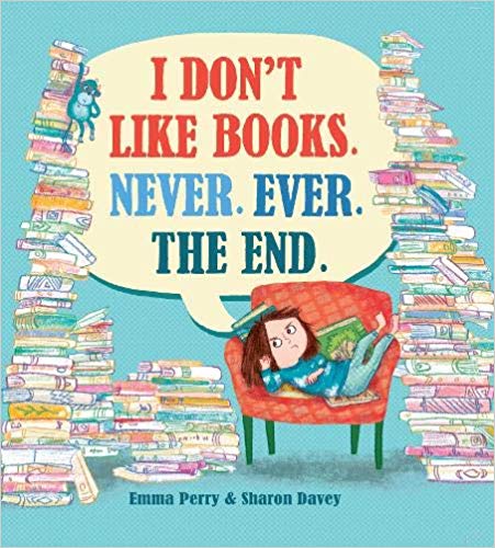 Looking for a great picture book to share with children who are struggling with reading? We have 3 copies of I Don't Like Books. Never. Ever. The End. (Emma Perry, Sharon Davey) to give away in return for reviews for <a href="/ReadingZone/">ReadingZone</a> - RT &amp; flw, will DM winners. Closes 5pm 28 Jan.