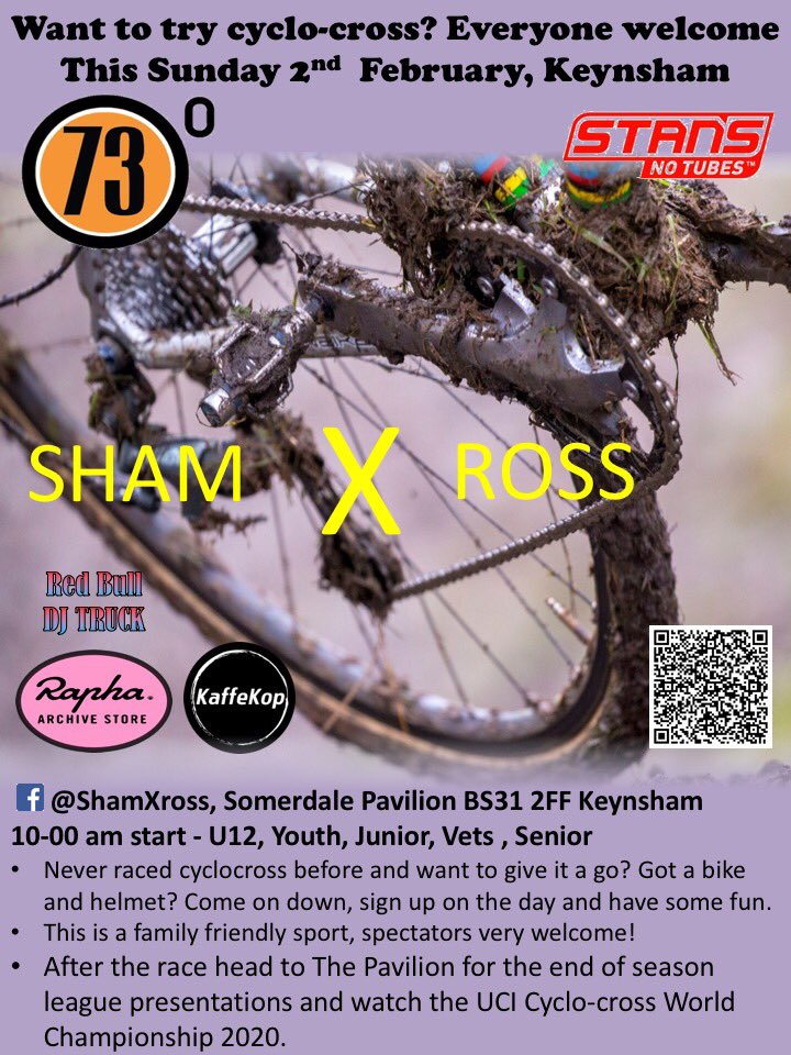 Come and try cyclo-cross next week. You are sure to have a good time! It’s great for family to watch to. Spread the word...
<a href="/westerncx/">Westerncx</a> #crossisboss