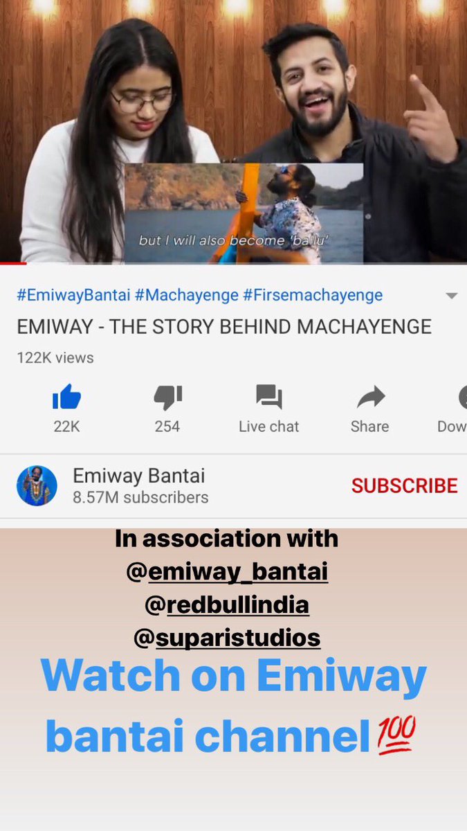 Thetenth_staar's tweet photo. When you come in Emiway Bantai’s video😍In association with @redbullindia @SupariStudios @YouTubeIndia @ytcreators @YTCreatorsIndia https://t.co/wOPifG23lb