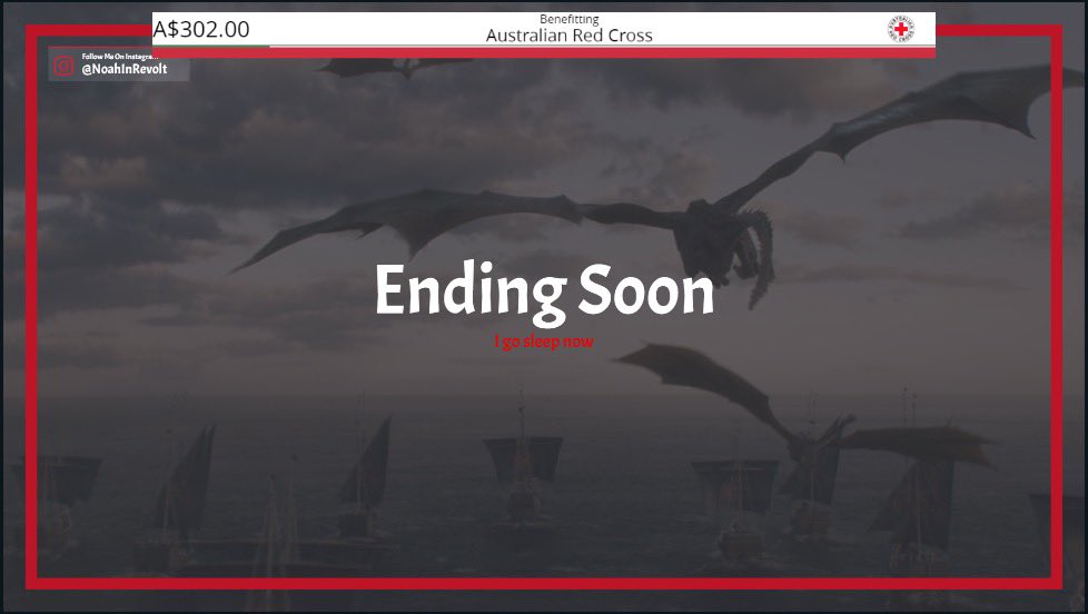 tenshikuuu's tweet photo. First stream in 7 months and I can’t believe the amount support that was given. We reached a total of $302 in donations for the Australian Red Cross #fightthefires https://t.co/e9DLE6igI1