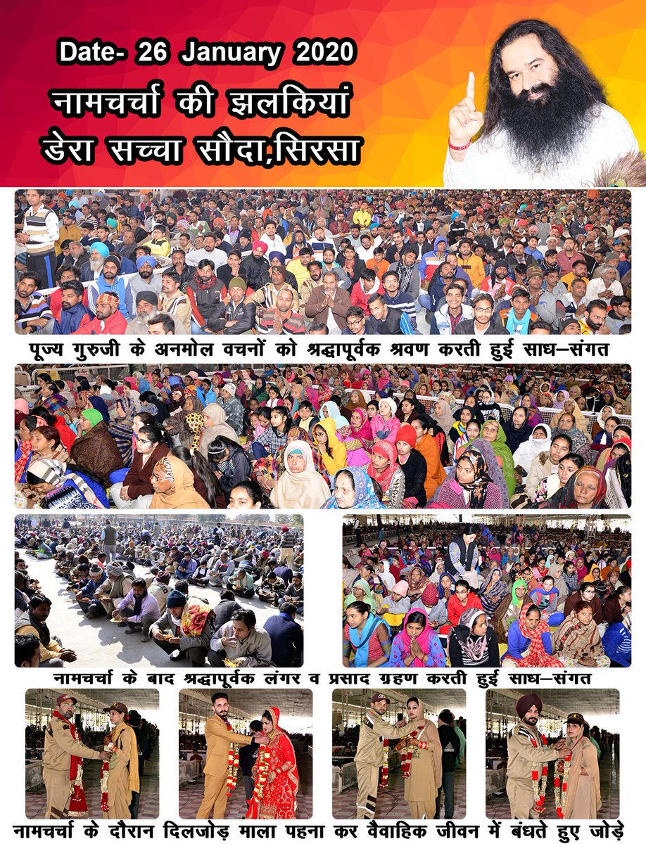 insanshobha's tweet photo. #HolyCongregation
@deraSachaSauda https://t.co/Kve5nsuVEI