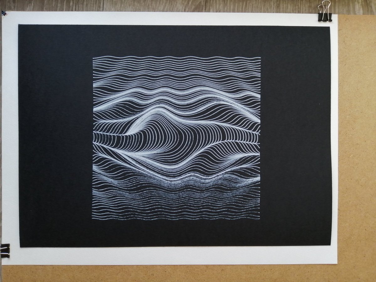 at1lab's tweet image. Curvy lines #plottertwitter #axidraw #creativecoding #generative