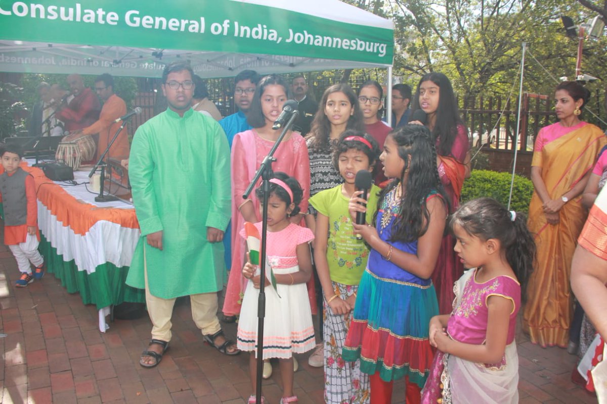 India in Johannesburg (@indiainjoburg) on Twitter photo 71st #RepublicDayIndia was celebrated with fervour <a href="/indiainjoburg/">India in Johannesburg</a>. CG <a href="/Anjuranjan/">Anju Ranjan</a> unfurled #indianflag & read Hon'ble President's <a href="/rashtrapatibhvn/">President of India</a> message. @svccjoburg students' sung patriotic to more than 500 Indian community members <a href="/hci_pretoria/">India in SouthAfrica</a> <a href="/IndianDiplomacy/">Indian Diplomacy</a> <a href="/MEAIndia/">Randhir Jaiswal</a> 71st #RepublicDayIndia was celebrated with fervour <a href="/indiainjoburg/">India in Johannesburg</a>. CG <a href="/Anjuranjan/">Anju Ranjan</a> unfurled #indianflag & read Hon'ble President's <a href="/rashtrapatibhvn/">President of India</a> message. @svccjoburg students' sung patriotic to more than 500 Indian community members <a href="/hci_pretoria/">India in SouthAfrica</a> <a href="/IndianDiplomacy/">Indian Diplomacy</a> <a href="/MEAIndia/">Randhir Jaiswal</a>