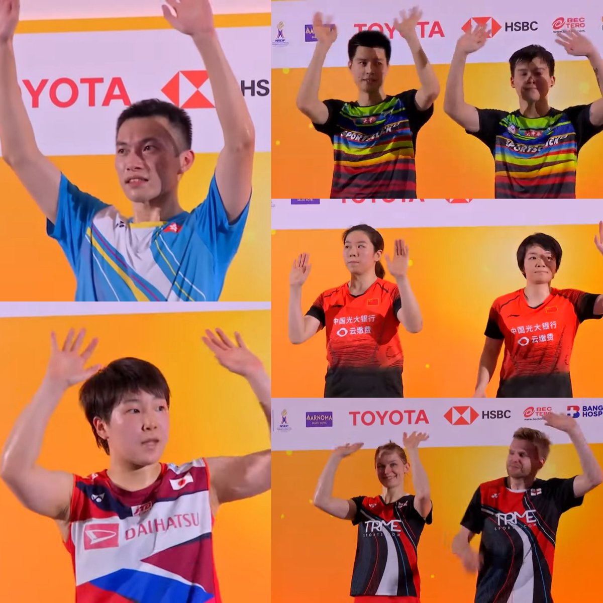 bulutangkisINA's tweet photo. Winners of #ThailandMastersSuper300 

MS: Angus Ng Ka Long 🇭🇰
WS: Akane Yamaguchi 🇯🇵
MD: Teo Ee Yi/Ong Yew Sin 🇲🇾
WD: Chen Qingchen/Jia Yifan 🇨🇳
XD: Marcus Ellis/Lauren Smith 🇬🇧 https://t.co/R7sEB1AjP9