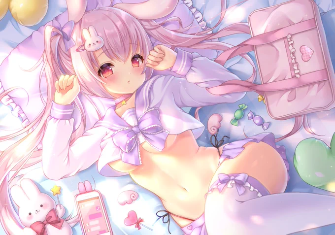 すやすやうさぎ ᕱ⑅ᕱ︎ zzz 