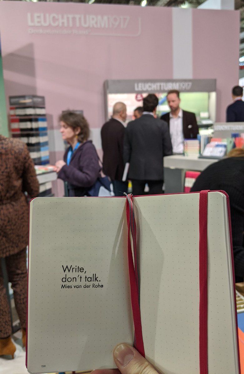 stationery_supp's tweet photo. Day 2 @Paperworld_Fair
I'm now footsore but happy!
Good to catch up with Rachel from @greetingstoday And also with @ManuscriptPenCo @derwentart @LT1917UK
#writingmatters #leuchtturm1917 #paperworld2020 https://t.co/dhU7wvRSHP