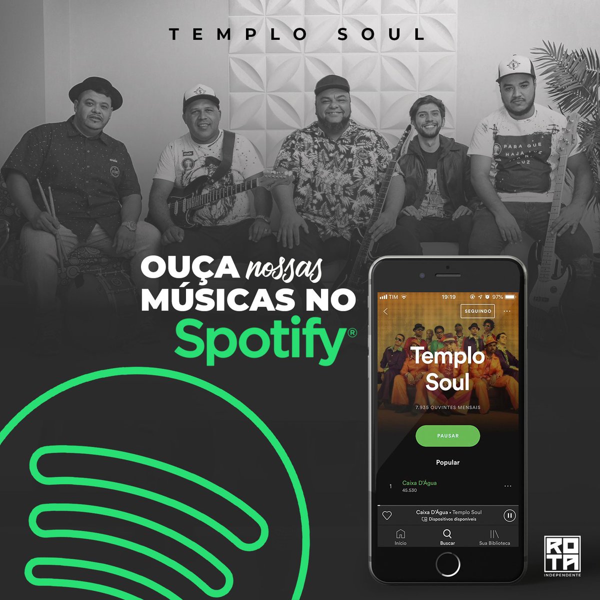 Ouça as músicas do @templosouloficial  no Spotify 🤍
⠀"Venha Filho Meu 🎧 "

#rotaindependente #music #plataformasdigitais #work #saopaulo #digital #somosorotaindependente #gospel #spotify #templosoul #playlist