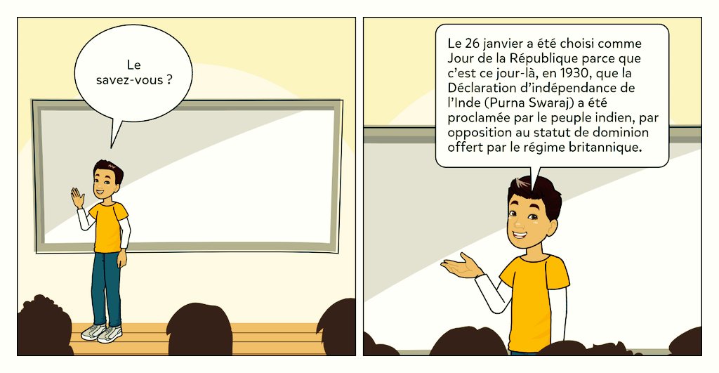 IndiaembFrance's tweet image. Le fait amusant d'aujourd'hui sur le Jour de la République par M.Bharat. #RepublicDay #REP2020 #RepublicDayIndia #RepublicDay2020 @IndAmbFrance @PIB_India