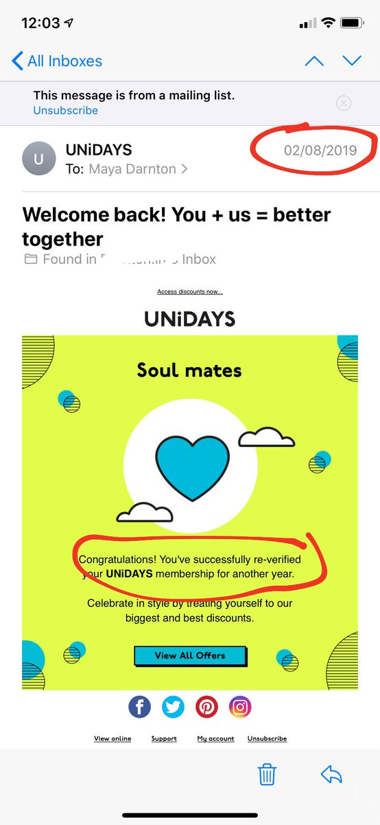 mayadarnton's tweet photo. @MyUNiDAYS why has this only lasted me 4 months :( https://t.co/DoeTg0PuVb