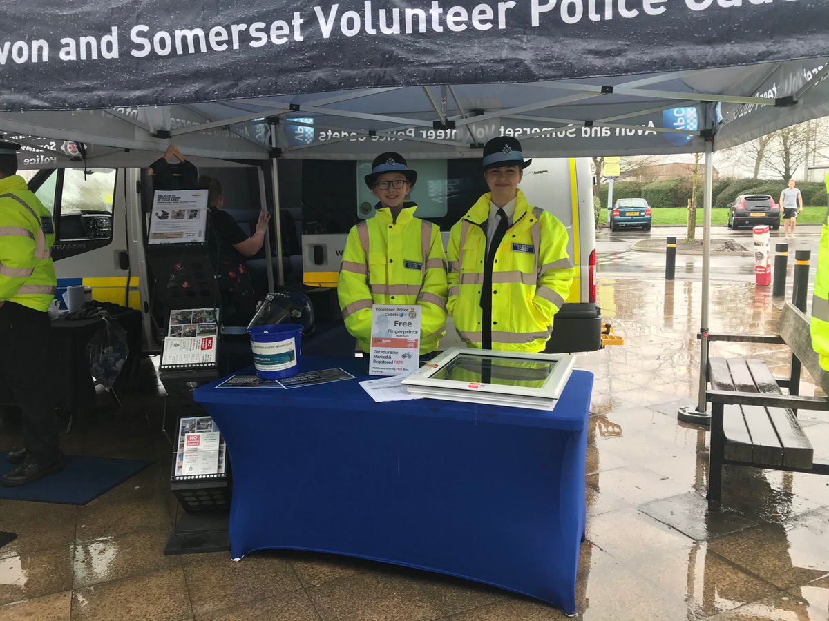 ASPCadets's tweet photo. Today the #WSMCadets are at Sainsburyโs in Worle assisting the local Beat Team with a Bike Marking event ๐ฎ๐ผ๐ฒ It may be very wet and windy, but make sure to pop down and say hello ๐๐ผ๐จ๐ง #BikeRegister @bikeregister https://t.co/ySCmdjNrwB