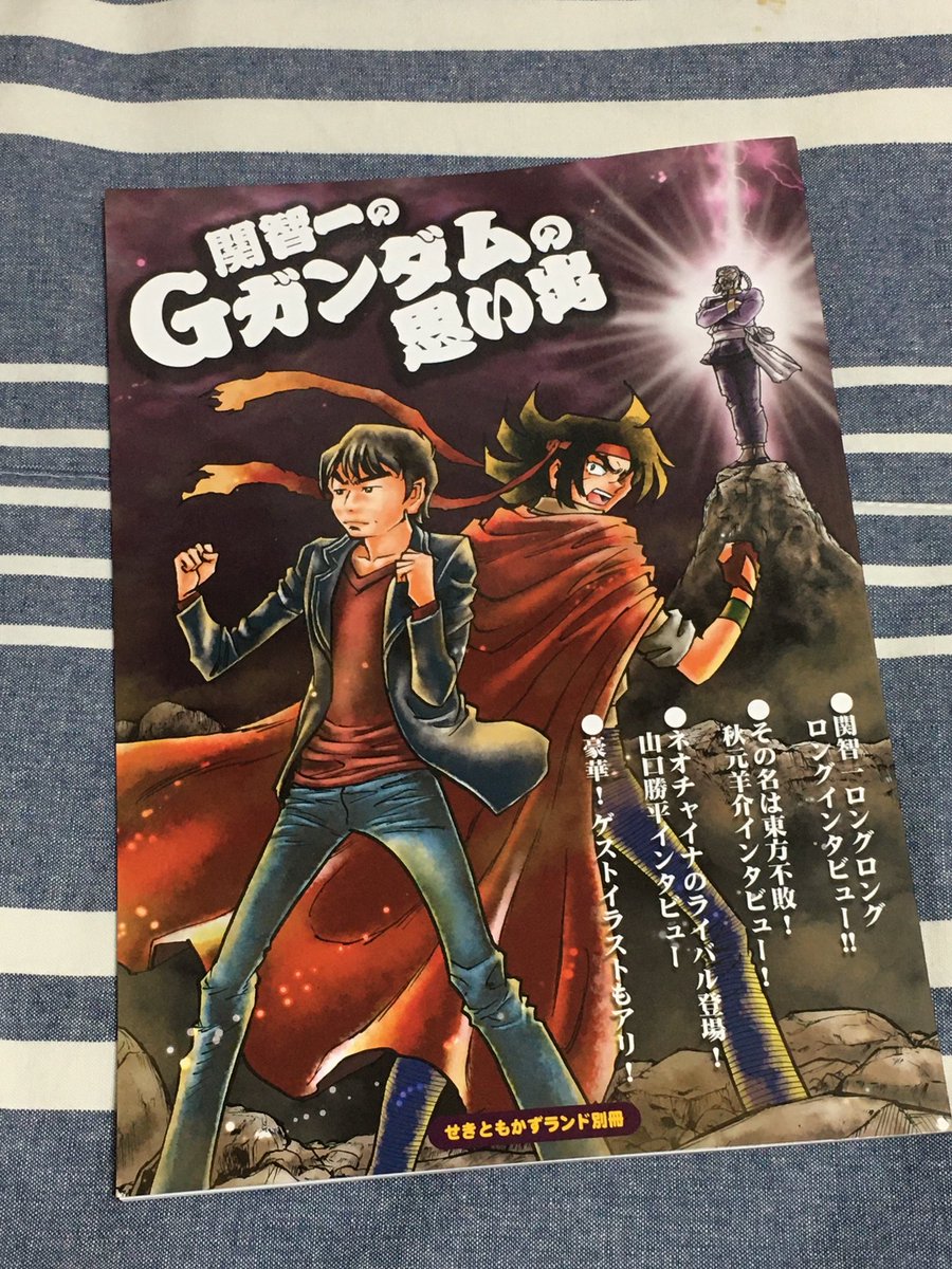 Damien Sur Twitter 東京mxのgガンダム再放送も終わってしまいましたが この一年 当時の興奮を思い出しつつ本当に楽しかったです で コミケには行けませんでしたが いろいろありまして関さんがgガンダムについて語る同人誌を入手しました Gガンダム見終えてすぐ