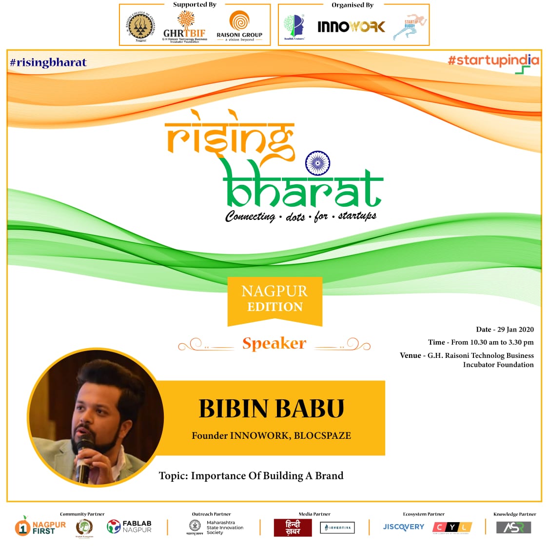 ghrtbif's tweet photo. Mentoring workshop followed by Startup Pitch by G H Raisoni Technology Business Incubator Foundation in association with Boudhik Ventures.@iambibinbabu Founder of InnoWork will speak on "Importance of Building A Brand" Registration:https://t.co/7SD3yRLziI #startup #ghrtbif https://t.co/4Rr5smIx6o