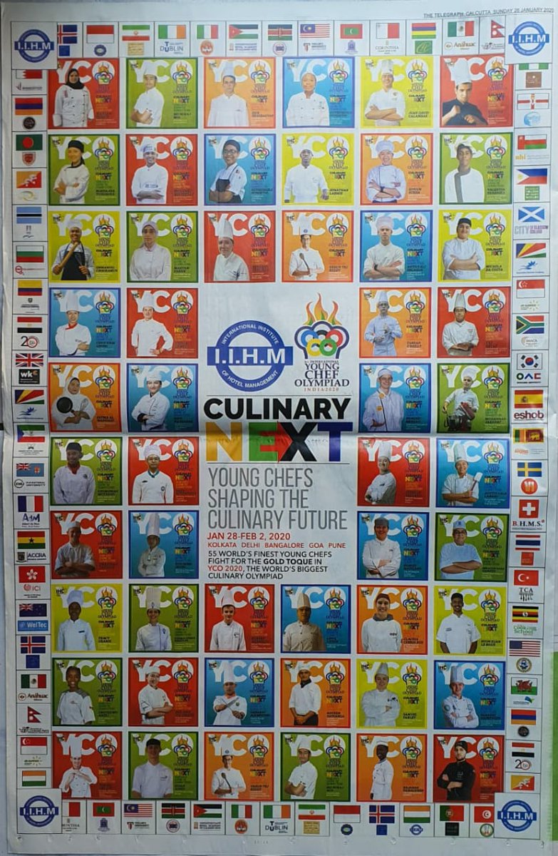 ChefKak's tweet photo. As the young chefs from 55 nations congregate in India over the next week,the race for the @ycolympiad 2020 top honours heats up watch this space for hot &amp;spicy action from @IIHMHOTELSCHOOL campuses across India @subornobose @virsanghvi @chefritudalmia https://t.co/aZGBx2WhC0