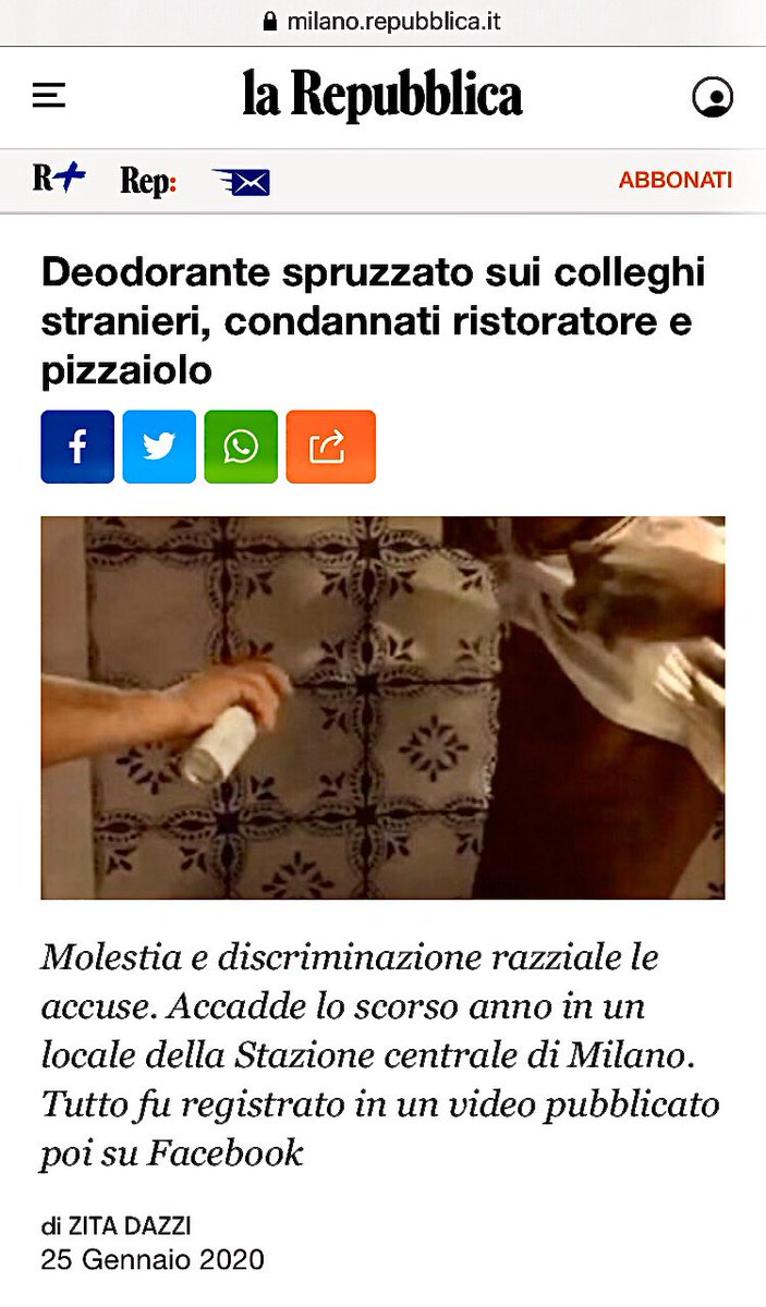 ReteRestUmani's tweet photo. ‼️PRIMA VOLTA in Italia di una condanna così. Il datore non ha impedito la creazione di un "clima umiliante e offensivo"

All’azienda nella sentenza vien ordinato di organizzare un corso di formazione al rispetto delle persone

#RestiamoUmani #NoRazzismo 

https://t.co/szJmGr9Th9 https://t.co/raBw5KL0iw