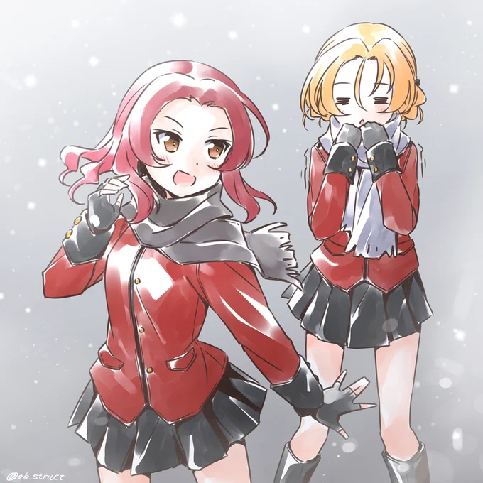 冬のローズヒップ&オレンジペコ
#ガルパン版深夜のお絵描き60分一本勝負
#ガルパン版深夜のお絵描き60分一本勝負_20200126
お題「ローズヒップ」 