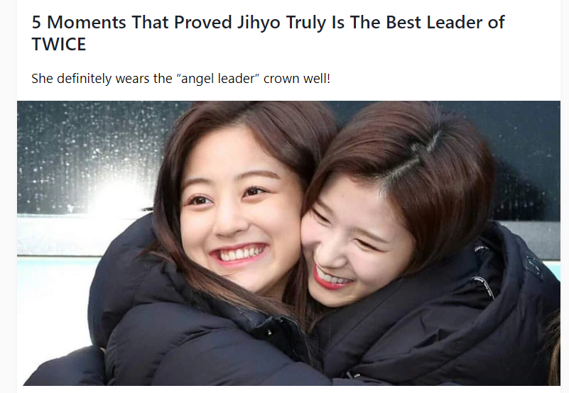 jihyotwicebr's tweet photo. [ARTIGO] 5 momentos que provaram que Jihyo é verdadeiramente a melhor líder do TWICE. 

#트와이스  #TWICE  #지효 #Jihyo @JYPETWICE https://t.co/OzpcBIsapR