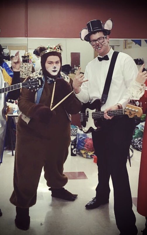 DrRichterNixa's tweet photo. Paul Holmgren was one of the most kind, caring, hysterical, intelligent, and passionate kids I’ve ever seen in @NHStroupe3833. Paul will be missed and next week won’t be the same without him visiting us during show week as a supportive alumnus. Love you Paul. Rest In Peace buddy. https://t.co/tzOrvagcMg