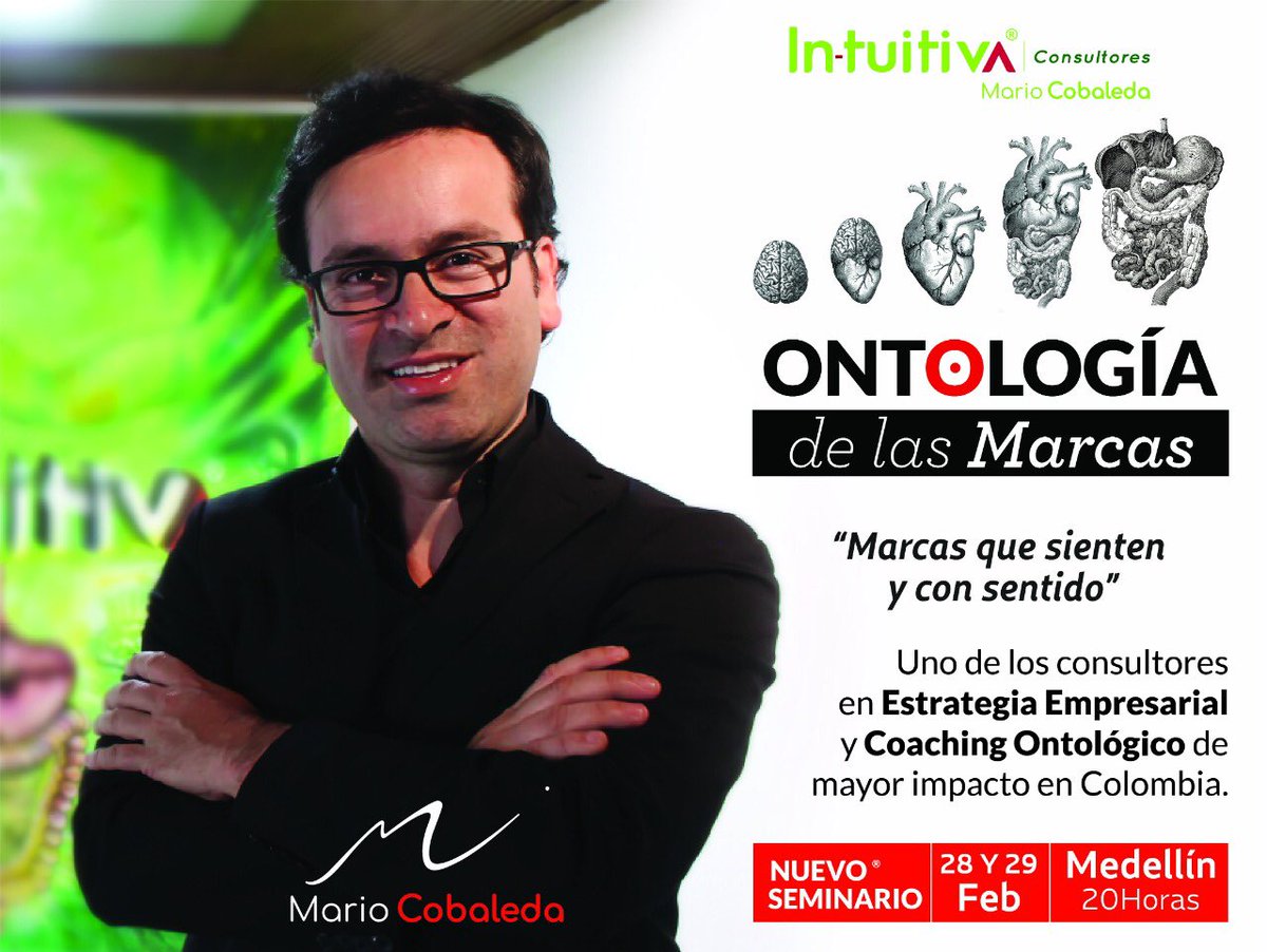 MarioCobaleda's tweet photo. ONTOLOGÍA DE LAS MARCAS. Ahora en Medellín. @MarioCobaleda https://t.co/z117PR1EYT