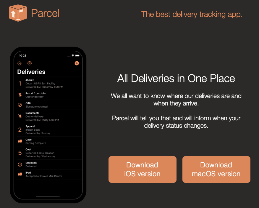 Penguinerish's tweet photo. The difficult part with iPhone often is finding the really good apps for it (because there are so many choices!). 

Found Parcel to track deliveries and avoid the horrible websites / tracking tools from the delivery companies :)

@parcel_app 

https://t.co/a6uHaz8RJM https://t.co/AdR4yJ0uE8