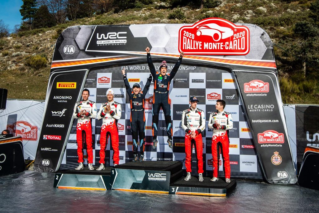 thierryneuville's tweet photo. No words needed... ✊🏼🤩

#WRC #RallyeMonteCarlo #HMSGOfficial #Victory 
@nicolasgilsoul | @HMSGOfficial https://t.co/jqcAZZuELU