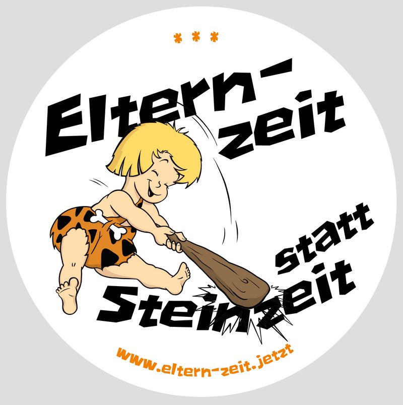 👩‍👧👨‍👩‍👧‍👧👨‍👧‍👦Elternzeit statt 🦕🦖🦖Steinzeit! Erste Auflage bald weg 🙌 Aufkleber gibt’s hier: klick.typeform.com/to/WdSf8k