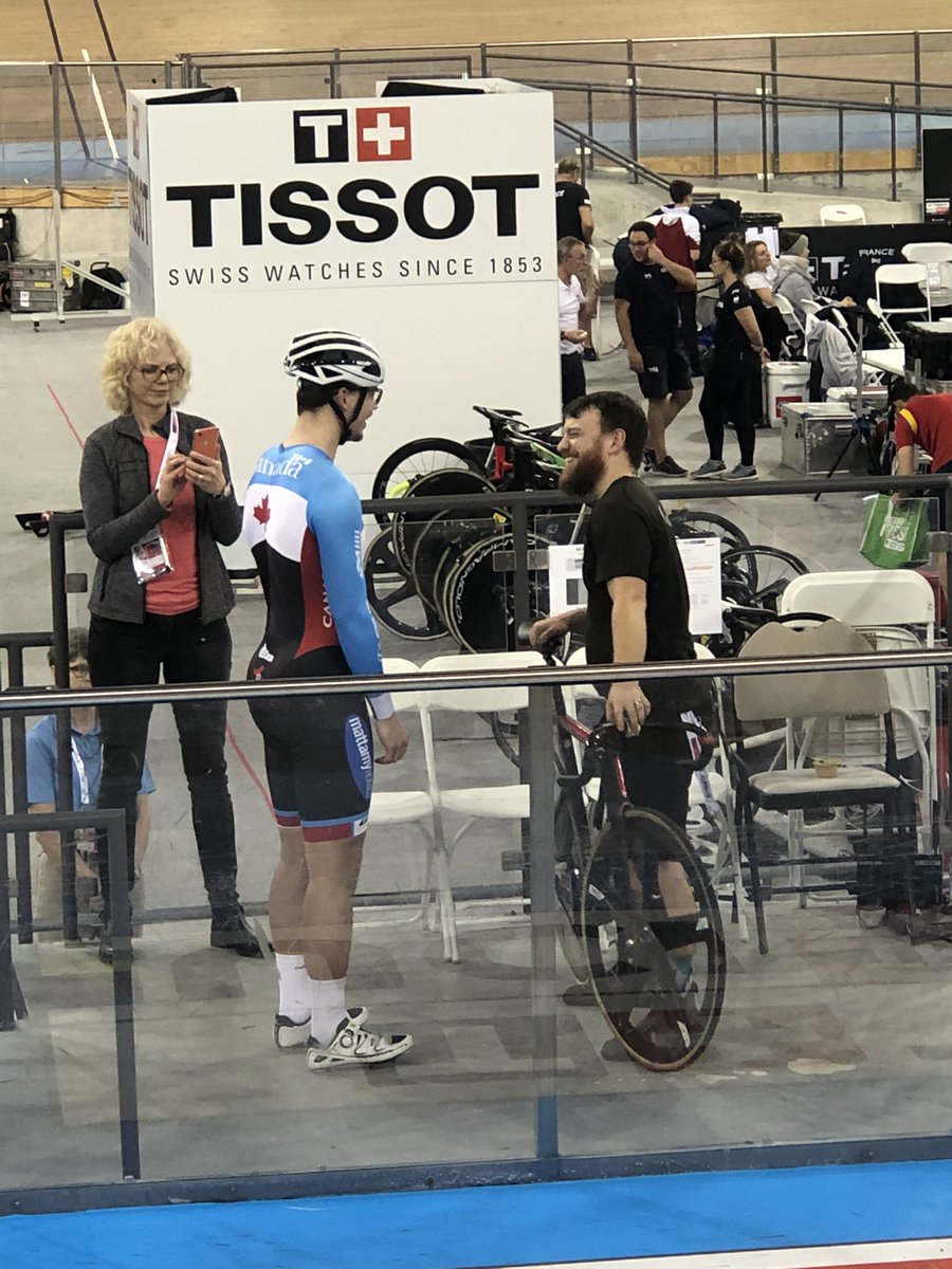 AVRA2024's tweet photo. Huge cheers and a few tears as @Stefanritter7 takes laps of honour at @UCI_track #TWCMilton2020 World Cup! In many ways, the ride of his life. Onward in retirement we love you Stefan! https://t.co/KfDehxSb1r