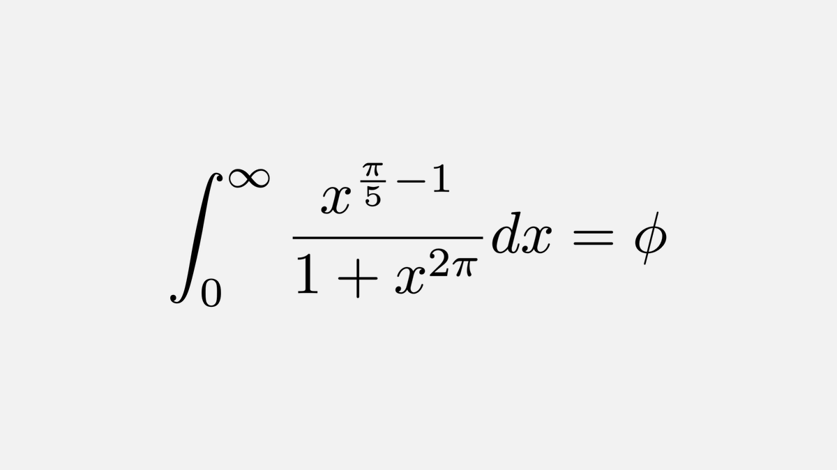 An integral for the Golden Ratio 𝜙
