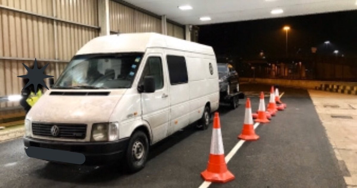 DVSAEnforcement's tweet photo. 🚔 Our proactive targeting of dangerous #LightGoodsVehicles & #Trailers continued, this time at #Dover docks ⛴
Overloads ⚖️ , dangerous defects, #Tachograph and #DrivingLicence offences were detected & dealt with by our team🧐.
(1/2) https://t.co/wspd2Lc8WB