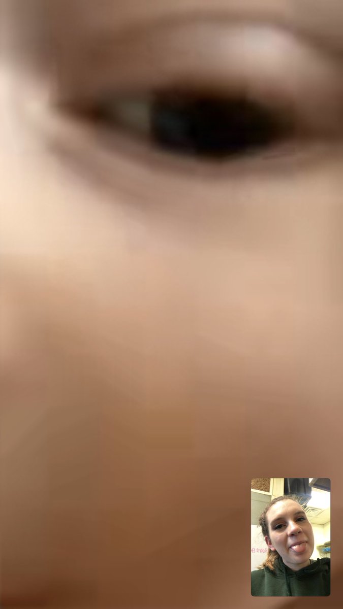 kaylarlowery's tweet photo. facetiming blake & i guess he was showing me his eye. ight son 🤣 #proudmotherof2 https://t.co/RWPGkgyaQS