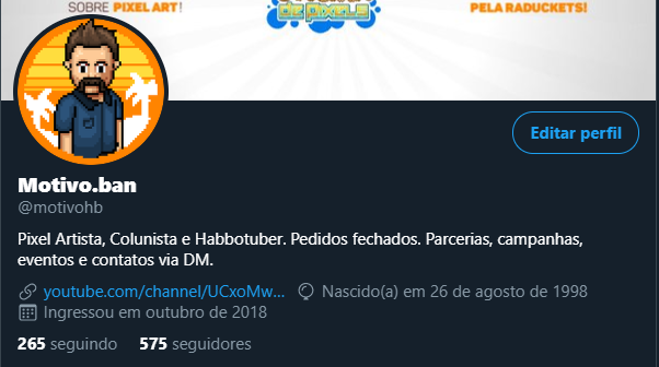 failpeu's tweet photo. @bxsicslut +/-, eu entrei em hiato lá em meados de agosto, mas tenho uma certa fama. sou considerado o segundo melhor pixel artista da comunidade. só n paro de vez pq conquistei mt coisa no jogo q eu sempre quis e volto p ficar apreciando kkk https://t.co/K94Ul2HViq