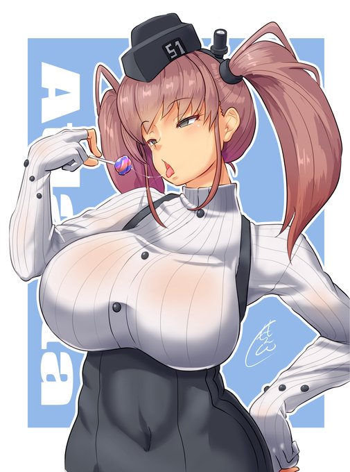 くっそまずそうな飴ちゃん舐めてそう #艦これ #アトランタ 