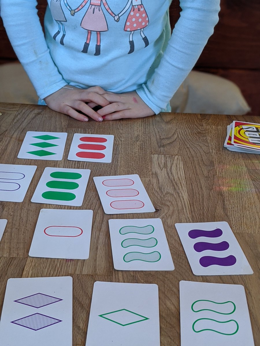 SummitMathBooks's tweet photo. I teach my 4yo how to play Set in the same way I teach students math. Incremental steps. Figure out what she already knows and then help her learn just a little bit more. Repeat.
#TEACHers #MTBoS #iteachmath #mathchat #summitmath #babysteps https://t.co/mfDx5XVjCJ