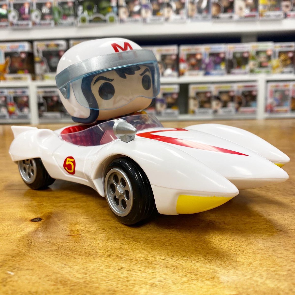 K Dog Fish Mach Gogogo Otherwise Known To Us As Speed Racer These 2 Speed Racer Pops As Well As The Mach 5 Pop Ride Are Available Now At Our
