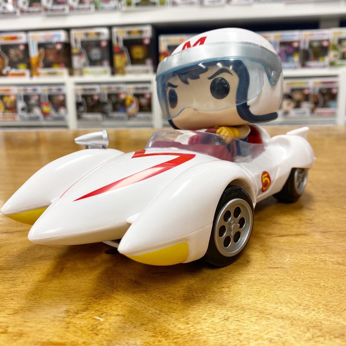 K Dog Fish Mach Gogogo Otherwise Known To Us As Speed Racer These 2 Speed Racer Pops As Well As The Mach 5 Pop Ride Are Available Now At Our
